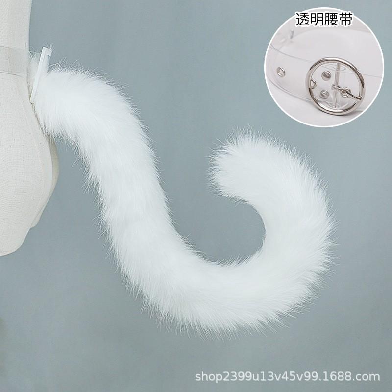 Handmade Plush Animal Ear Tail Headband Cosplay Anime Convention Cute Cat Fox Ears Hair Accessory