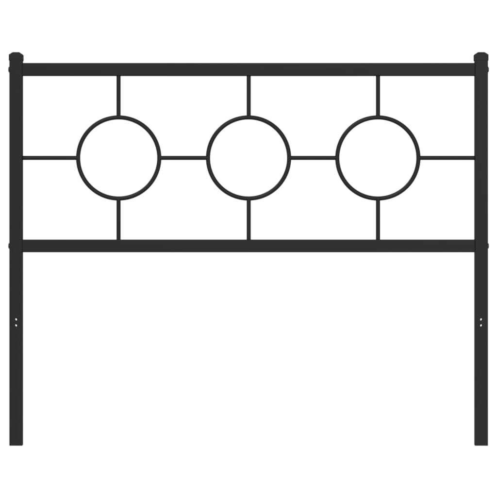 Replacement Headboard Metal Black 107 cm