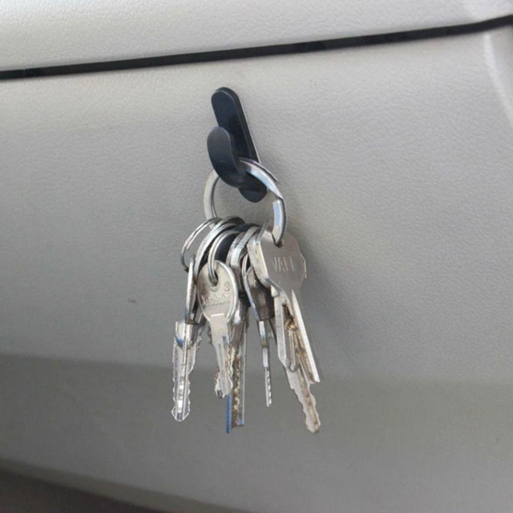 4 шт. ABS автомобильные самоклеящиеся крючки черные домашние держатели крючки универсальный автомобильный подголовник крючок автомобиль