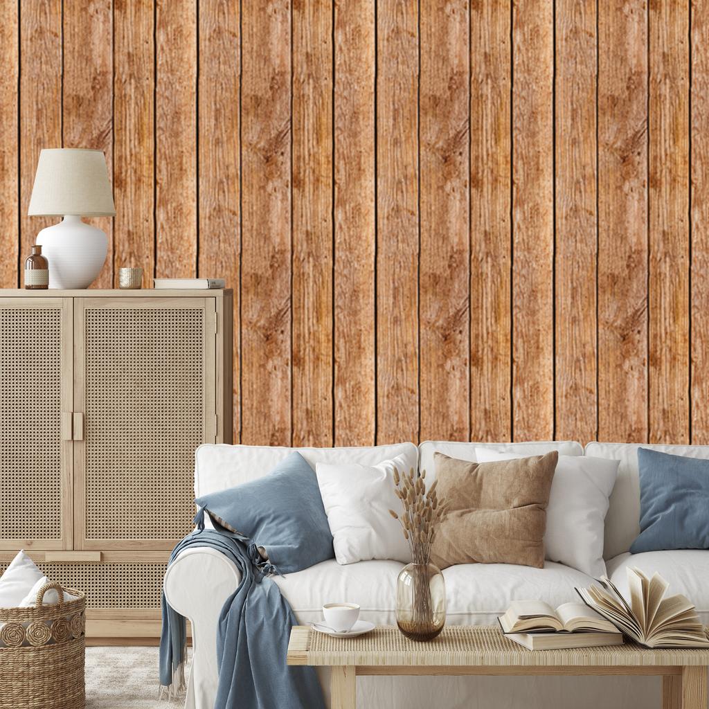 Old wood wallpaper wooden boards for living room and bedroom 50x1000