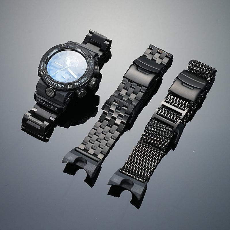 GWR-B1000 Цельнометаллический Ремешок для часов Casio G-SHOCK 5588 GWR-B1000-1APR Модифицированный ремешок из нержавеющей стали Мужской Браслет наручный