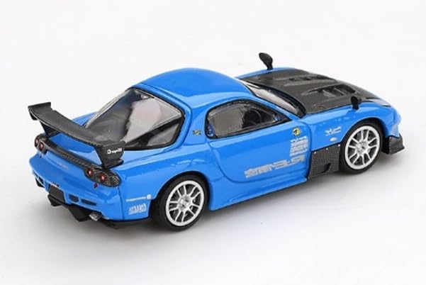 Sunrich MINI GT Mazda RE Amemiya 20B NA Finished Model 1/64 RX-7 3ROTOR-7 Ame-san-go (Right-Hand Drive) MGT01046-BL