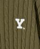 YALE Y Логотип Кабель Круговая вязка Хаки