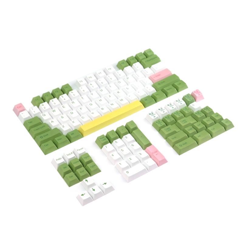 128 клавиш/комплект Профиль Оригинальный колпачок для механической клавиатуры PBT Сублимация красителя для клавиш s
