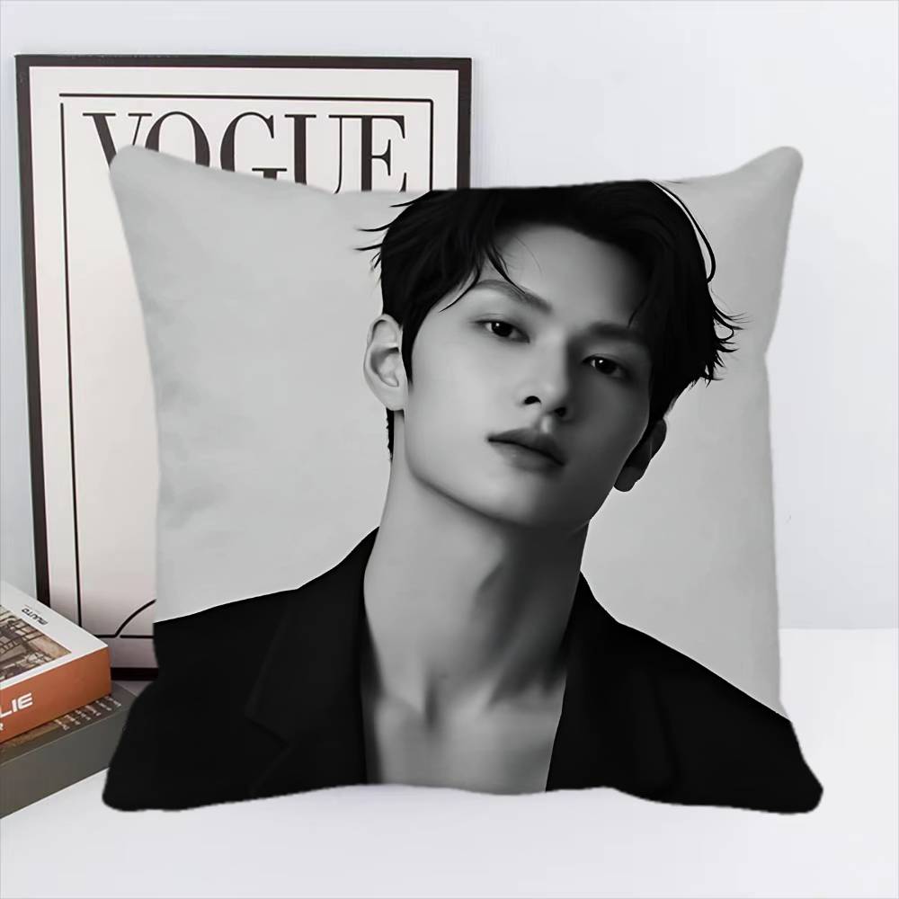 Чехол для подушки Kpop Junhui Wen Квадратная подушка Спальня Диван Подушка для отдыха и комфорта Автомобиль Домашний декор