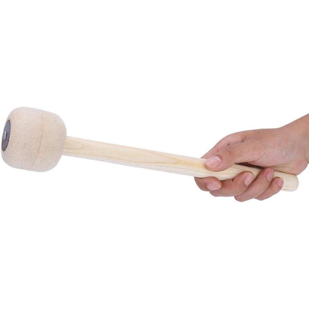 Drum Mallet, Wooden Felt Hammer for Bass Percussion, Durable Portable Drumstick for Student Professionals