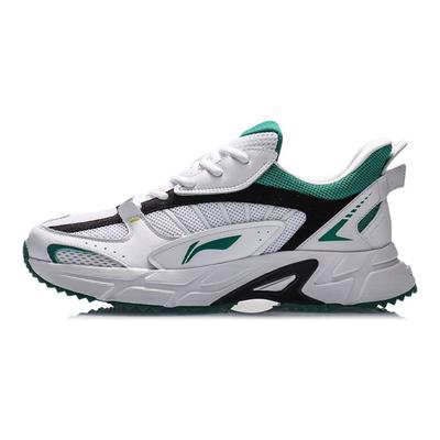 Кроссовки Spliced Shock Absorbing Non-Slip Low-Touch для бега Мужские кроссовки Белый Зеленый ARLQ009-2