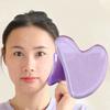 Массажный ролик для лица, уход за напряжением, доска в форме сердца, прозрачный камень Гуаша для облегчения кожи