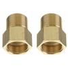 2xCoupler M22 15mm Male To M22 14mm Female Pressure Washer Hose Thread Connector