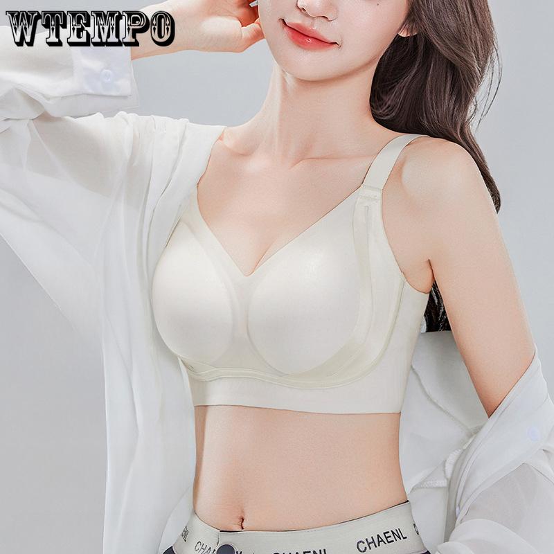 Thin Underwear Women's Gathering Bra Seamless Bra Breast Retraction Anti-sagging Breathable Women's Bra Push Up Bra