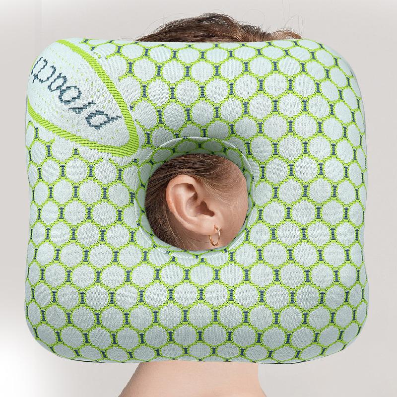 Ear Hole Pillow, Ear Protection Pillow, Non Pressure Ear Pillow, Side Sleeping Pillow,Anti Pressure Hole Hollow Ear Hole Special Ear Pillow
