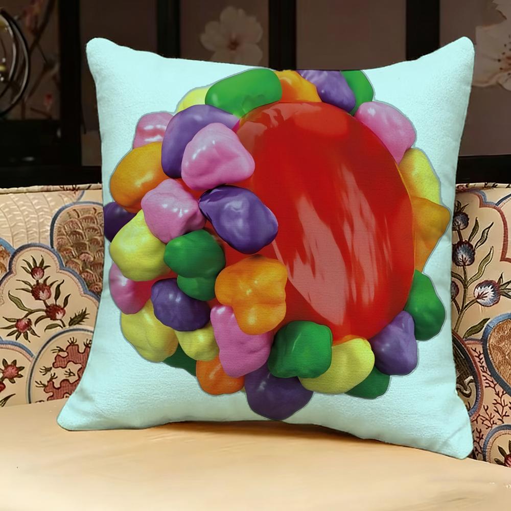 Nnerds Gummy Clusters Pillow Case Pillowcase Doublesided Printed Sofa Cushion Bedroom Headboard Pillow
