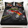 Разнообразный гоночный узор матрас трехкомпонентный цифровая печать комплект постельного белья для пары