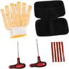 Durable Tire Repair Patch Tool Kit for Fixes Heavy Duty Puncture Repair Tool for Cars Atvs and Motorcycles 1Set Tire Plug Kit