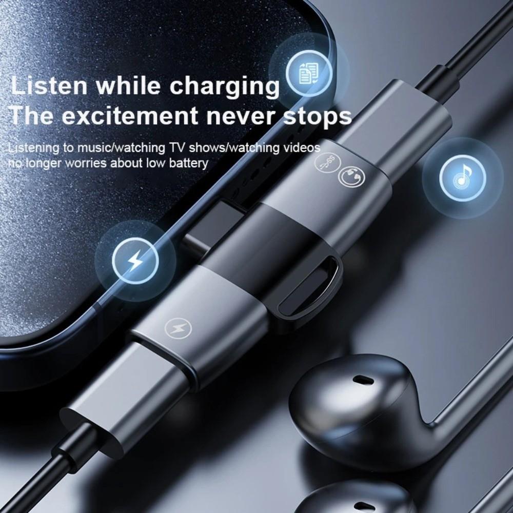 Адаптер-конвертер USB Type C с быстрой зарядкой Type C 2-в-1 Многофункциональный адаптер U-диск