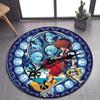 Kingdom Hearts Узор из мультфильма Ковер для пола Круглый коврик Ковер для гостиной Коврик для ванной и кухни Придверный коврик Нескользящий коврик для пола