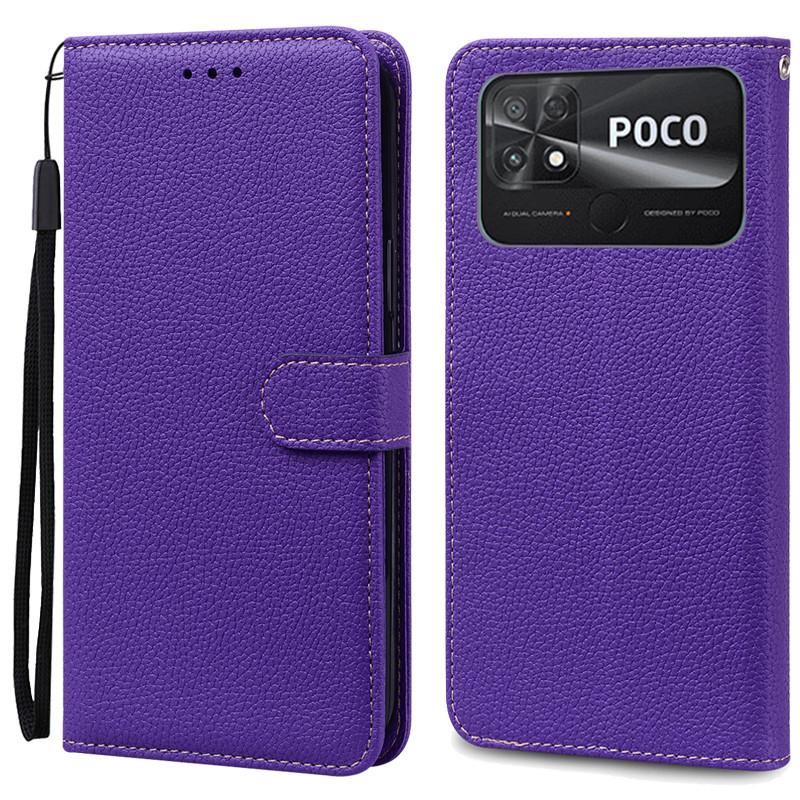 POCO C40 Case Leather Wallet Flip Case For POCO C40 Case Xiaomi POCO C40 C 40 PocoC40 Phone Cover Coque Fundas Etui Shell