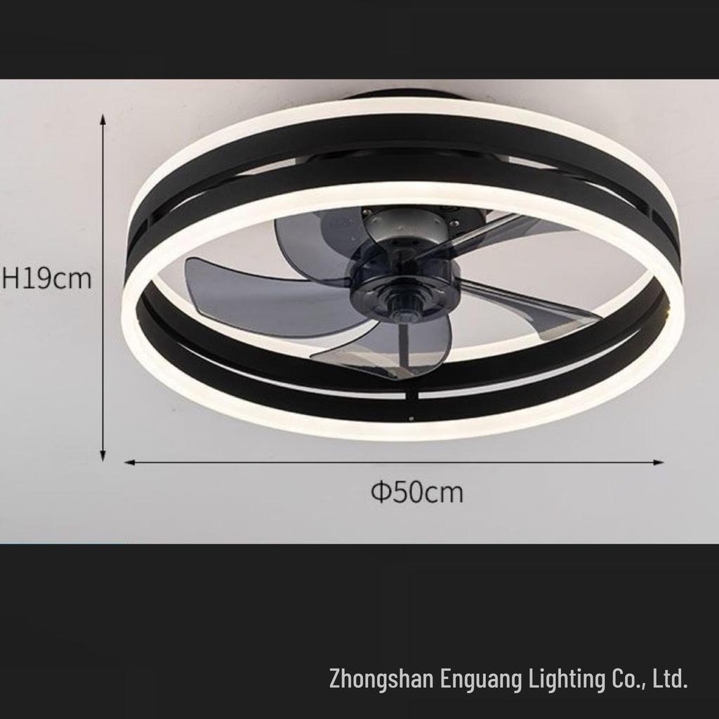 Бесшумный светодиодный потолочный вентилятор для гостиной, спальни и столовой