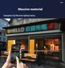 Ультратонкий USB LED экран для автомобильной рекламы: Полноцветный, гибкий, двухрядный бегущий дисплей