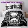 Thorn items Pattern Bedding Quilt Set Quilt Cover Pillowcase Home Decoration Birthday Gift (1 * duvet cover + 2 * pillowcase, without core)