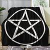 Mysterious Mandala Pentagram digital-printed polyester Bedroom velvet flannel cover blanket Fleece soft cover blankets for beds