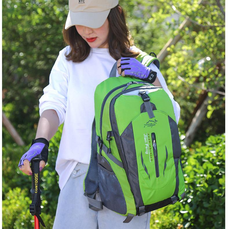 40L Lightweight Color Block Mountaineering Backpack for Women - Perfect for Short Trips & Outdoor Adventures