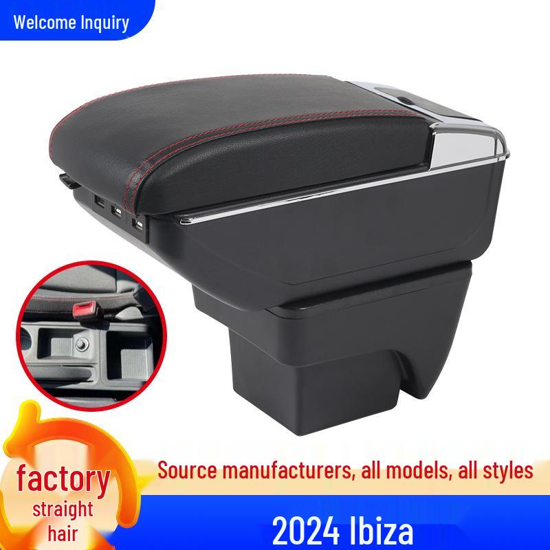 Подлокотник-бокс для Seat Ibiza: Модифицированный аксессуар для хранения на центральной консоли, совместим с 24 моделями