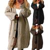 Womens Boho Patchwork Cardigan Long Sweater Open Front Knit Sweaters Coat
