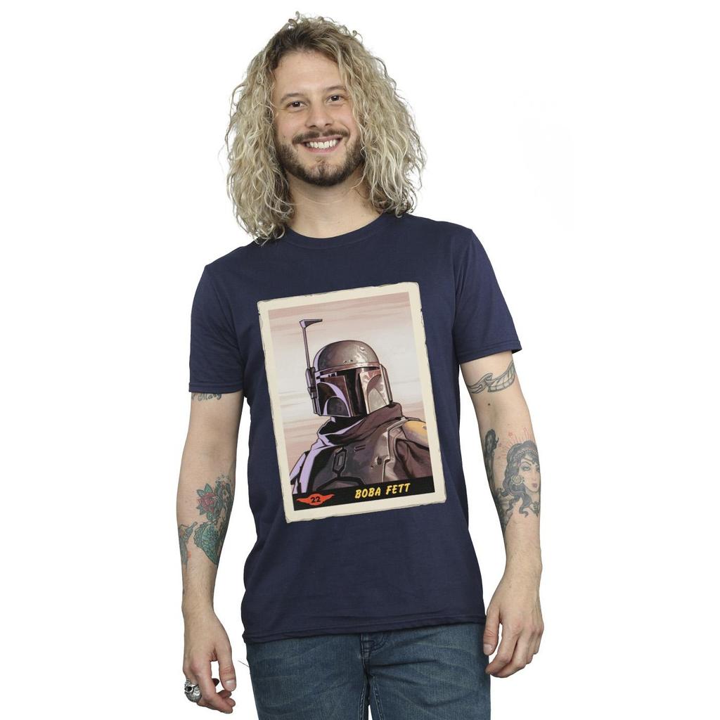Star Wars Mens The Mandalorian Boba Fett T-Shirt