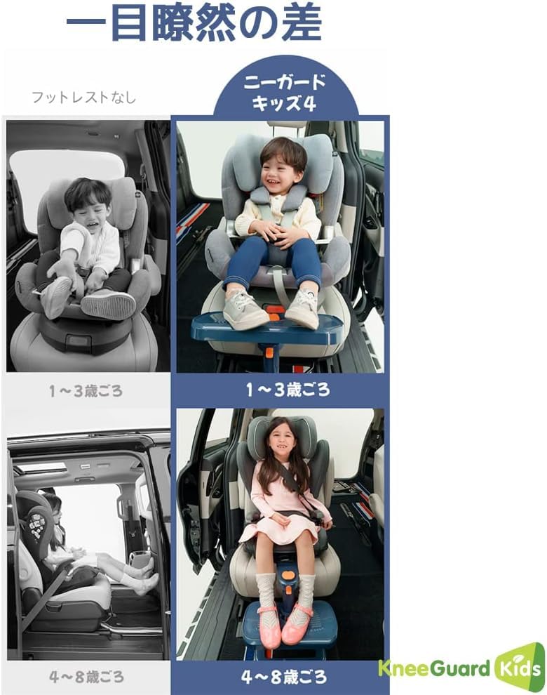 KneeGuard Kids 4 Car Child Seat Footrest with Japanese Instructions Seat/Junior