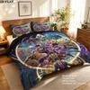 Jojos Bizarre Adventure Pattern Bedding Quilt Set Quilt Cover Pillowcase Home Birthday Gift(1 * duvet cover + 2 * pillowcase, without core)
