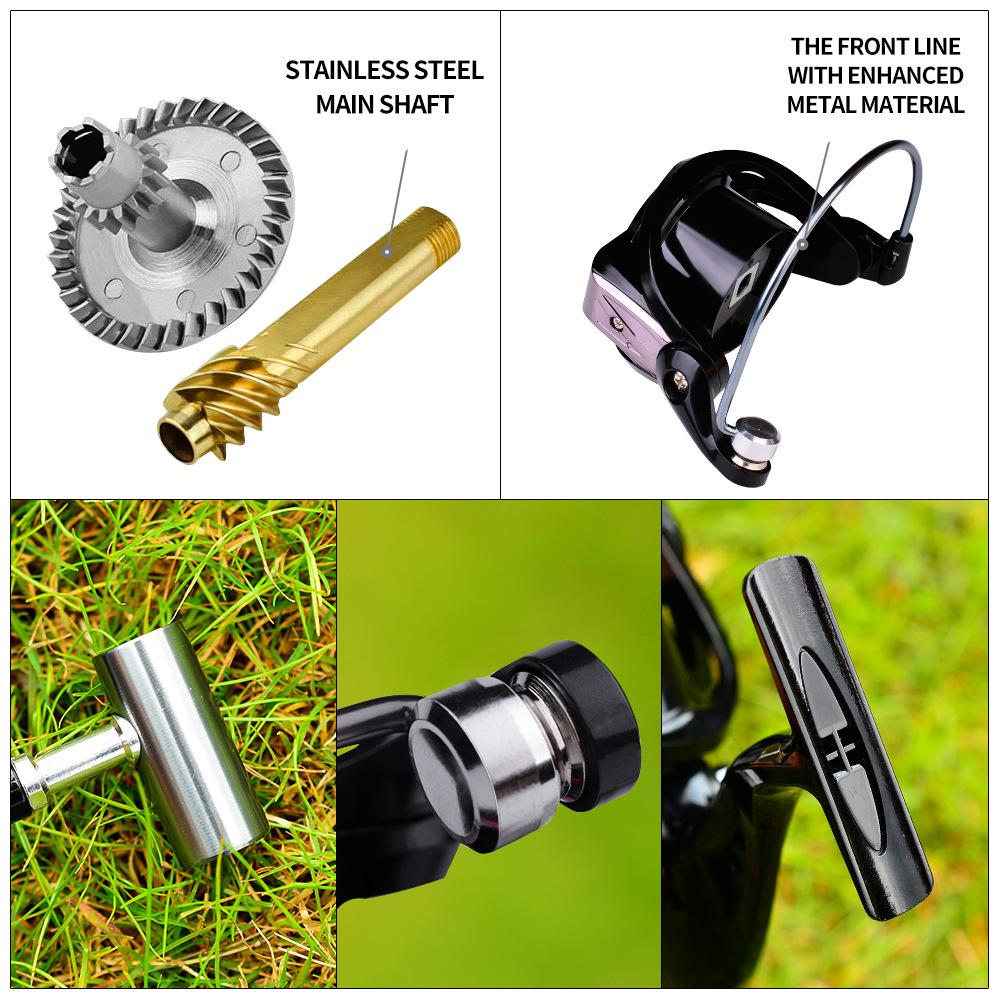 PRBBEROS Новое прялочное колесо Металлическое проволочное колесо Дистанционное кастинговое колесо Рыболовное проволочное колесо Приманочное колесо Рыболовное колесо 500-7000