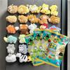 30Types Happy Zoo Animal Plush Refrigerator Sticker Blind Box Cute Magnetic Sticker Kawaii Plushies Toy