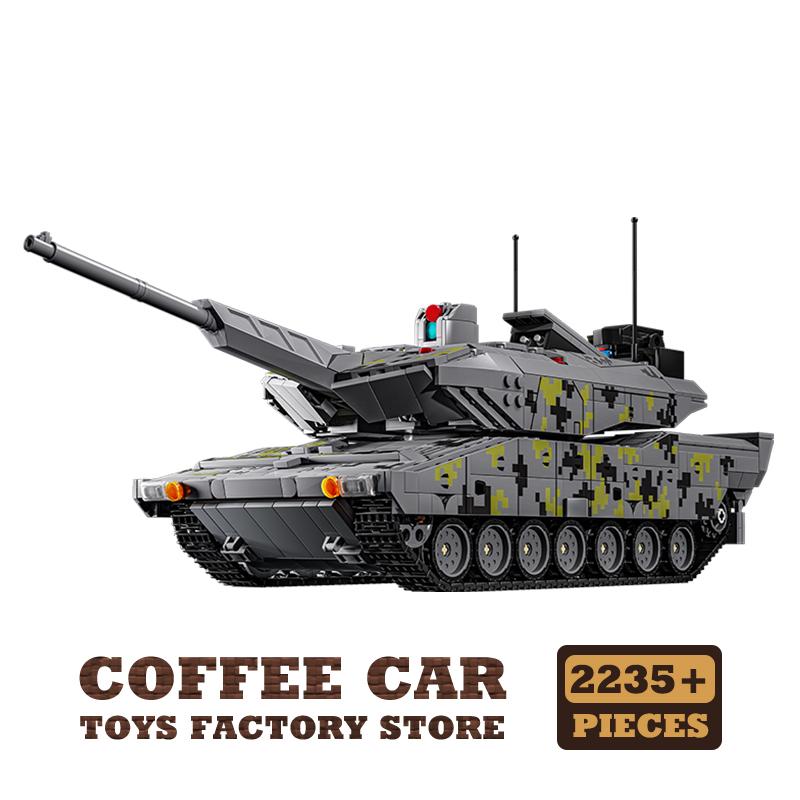 НОВЫЙ Армейский Тяжелый Танк MOC Набор Кирпичей WW2 Военные Бронированные Машины Строительные Блоки Война Танк 3D Модель Детские Игрушки Подарок на День Рождения DIY
