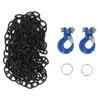 RC Car Tow Hook Trailer Chain Set Upgrade Part Decoration Fit for SCX10 D90 110 RC Crawler Truck