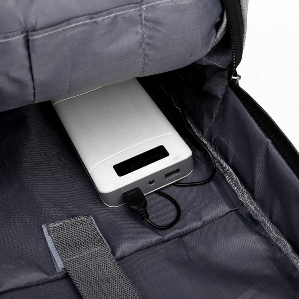 Multipockets Student Backpack Large Capacity Laptop Shoulder Bag Simple Nylon Backpack Outdoor