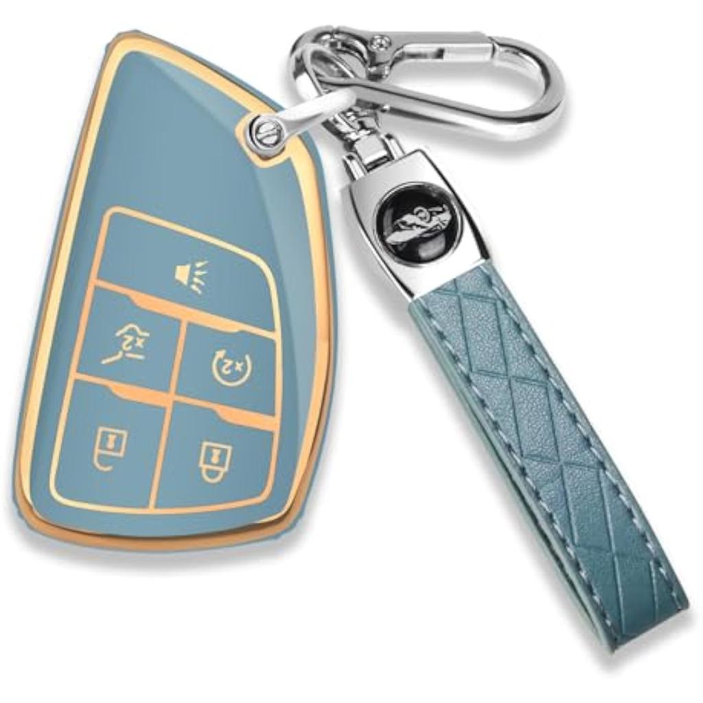 Мягкий защитный чехол из ТПУ для брелка Chevrolet, совместимый с совместимыми моделями Chevrolet 2021-2025 годов