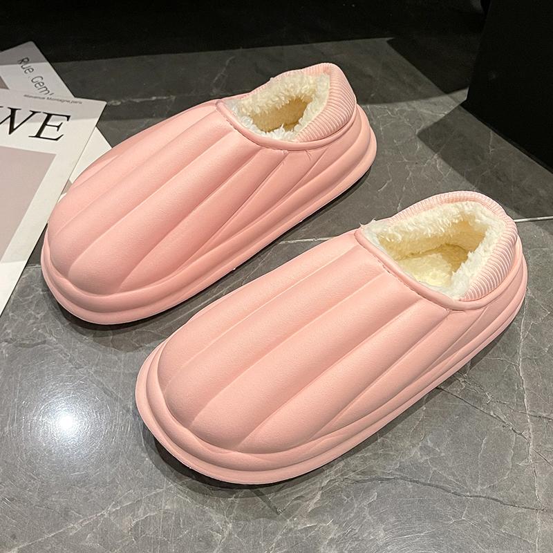 Модные тапочки, легкие, повседневные, на гибкой платформе, для пар, хлопковая обувь плюс бархат, сохраняющая тепло, модная, универсальная, рекомендуемая для активного отдыха