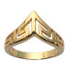 Gold Plated Ring 'Athena' Golden - 10 Mm