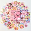 Sanrio Daku Stickers 100 Sheets Cinnamoroll My Melody Kuromi Luffy Kitty 5 Types, 1 Kitty Pack (100 Sheets), 1 Piece, a Popular Character In Korea