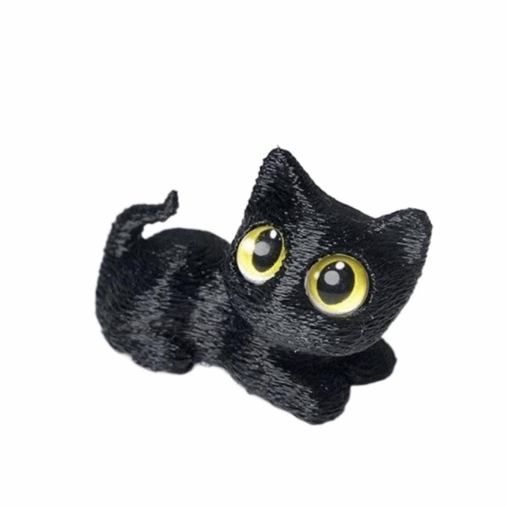 PLA 3D-печатные фигурки кошек Игрушки Модель Котёнок Микро-ландшафтные поделки Дом с привидениями