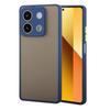 Silicone case for Xiaomi Redmi Note 13 5G, with camera protection, transparent/blue + 9H tempered glass