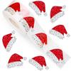 500pcs/roll Christmas Tree Christmas Stickers Laser Type Self-Adhesive Decals  Envelope