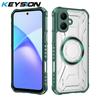 KEYSION Прозрачный магнитный чехол для TECNO Spark Go 2 Pop 10 Мягкий силикон+ПК Сверхпрочный противоударный чехол для телефона для Infinix Smart 10