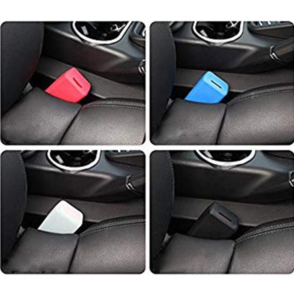 Loptory 750009017 2X Silicone Seat Belt Cover, Scratch Resistant, Washable, Silicone Cover, Buckle Cover