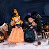 Halloween Witch Decoration Elf Boy Girl Doll Toy Christmas Pendant Ornaments Home Decor Elf Hanging Decoration New Year Gifts