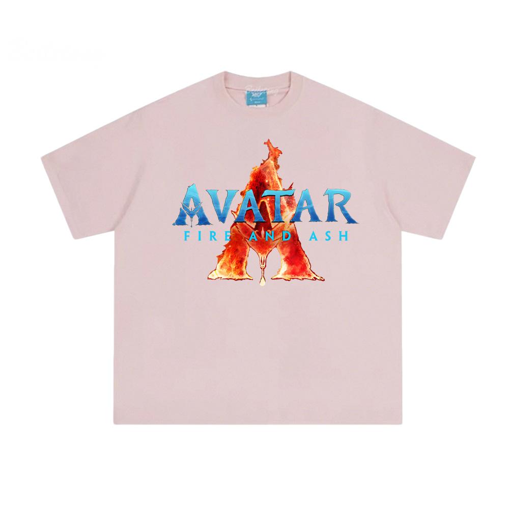 Аватар Огонь и Пепел ТОПЫ Высокое Качество Удобные Футболки с Коротким Рукавом Графическая Печать Рукав Летний Хлопок Круглый Вырез Топы Унисекс