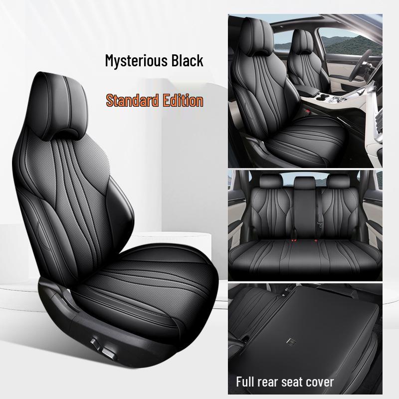 Универсальная подушка на сиденье автомобиля BYD Qin PLUS, полностью из кожи, для всех сезонов, с полным охватом, для пятиместного автомобиля