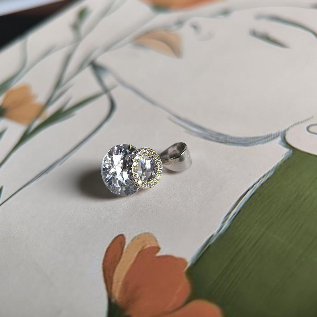 Серебряная подвеска с фианитами (2186649)