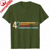 42 The Answer to Life The Universe and Everything T-Shirt Retro Striped Hitchhikers Guide to the Galaxy All-match Graphic Tee